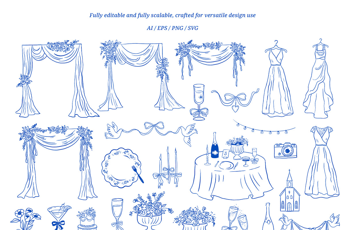 Summer Wedding Collection, a Decorative Illustration by Marish (Photo 11 of 11)