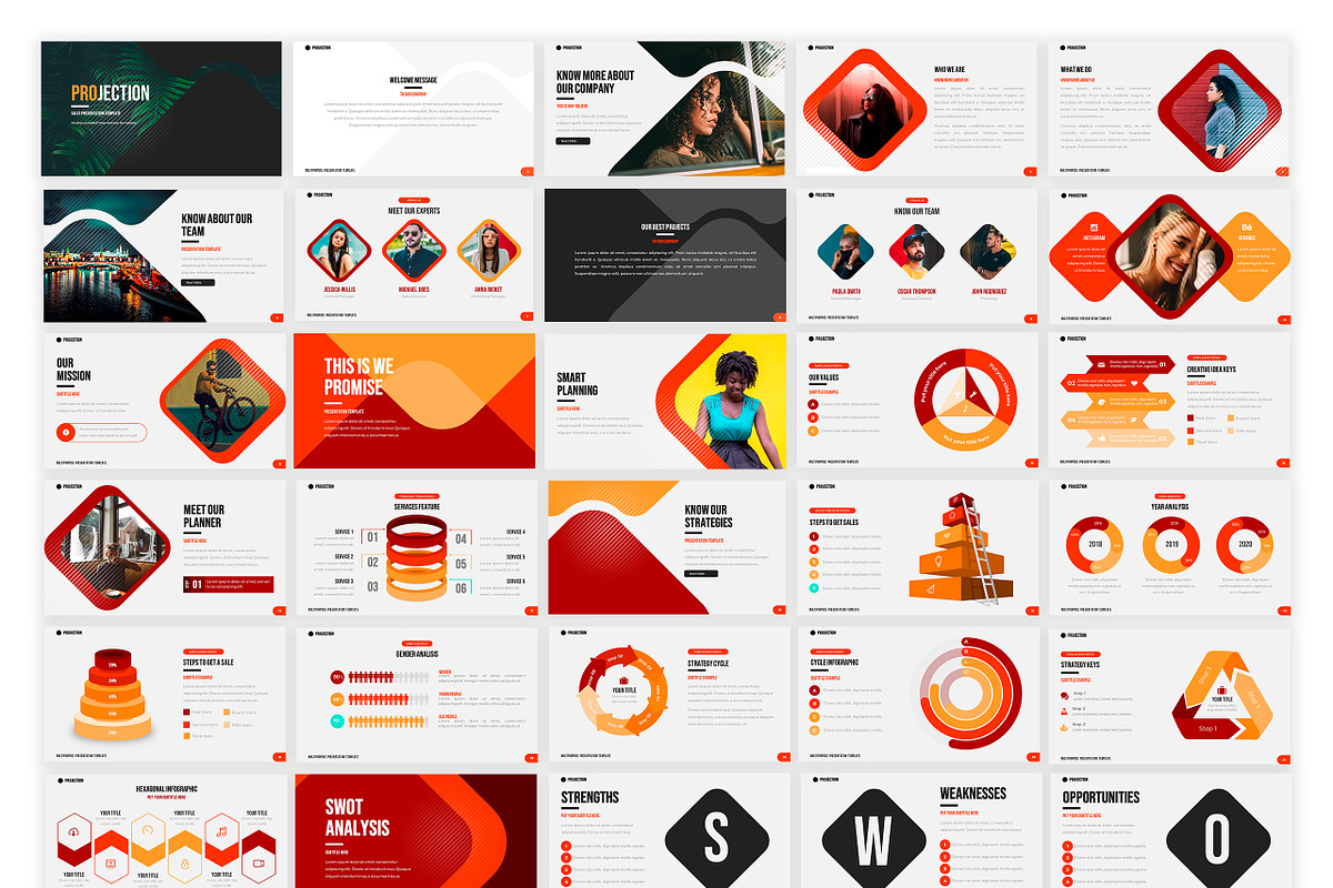 Projection | Powerpoint Template, a Presentation Template by Zacomic ...