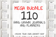 MEGA BUNDLE 110 Journals & Planners, a Graphic by Character (Thumbnail 1 of 12)