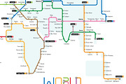 World Metro Map Vector Illustration, an Education Illustration by asantosg (Thumbnail 4 of 9)