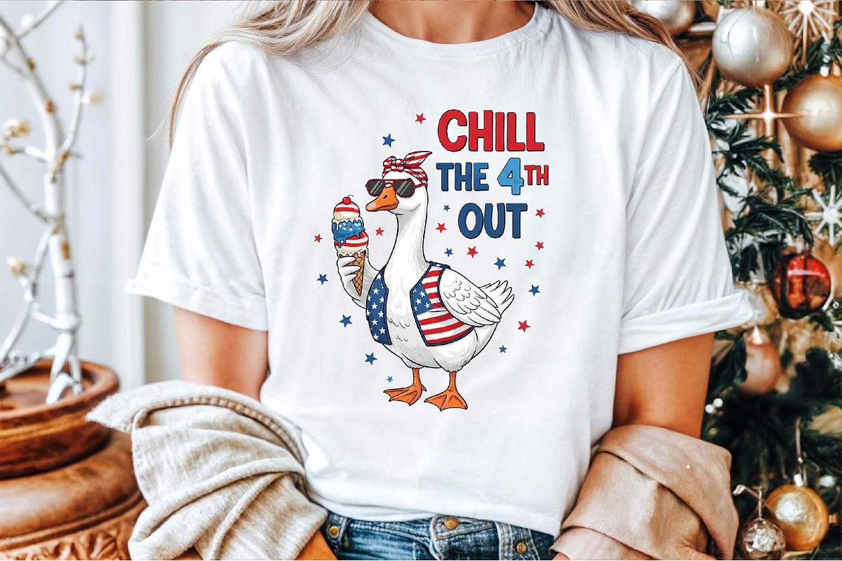 4th of July Goose Patriotic Chill th, an Illustration by Sublimation Artist (Photo 5 of 9)