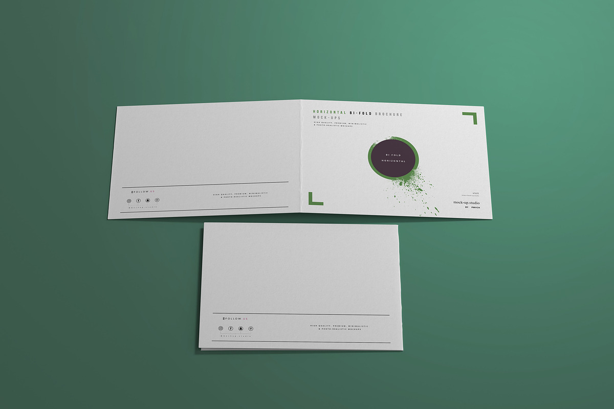 A4 Bi-Fold Horizontal Mockups, a Mockup by pmvch (Photo 7 of 8)