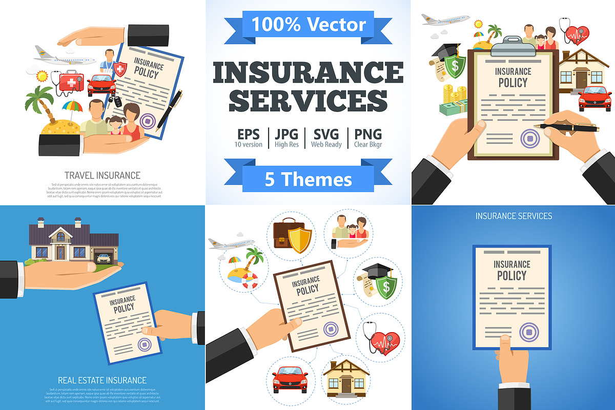 Insurance Services Concepts, an Education Illustration by TAlex (Photo 1 of 6)