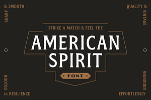American Spirit – Vintage Serif Font, a Serif Font by Creative Type