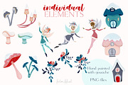 Fairy village gouache collection, an Illustration by Fantom Fifi Art (Thumbnail 2 of 7)
