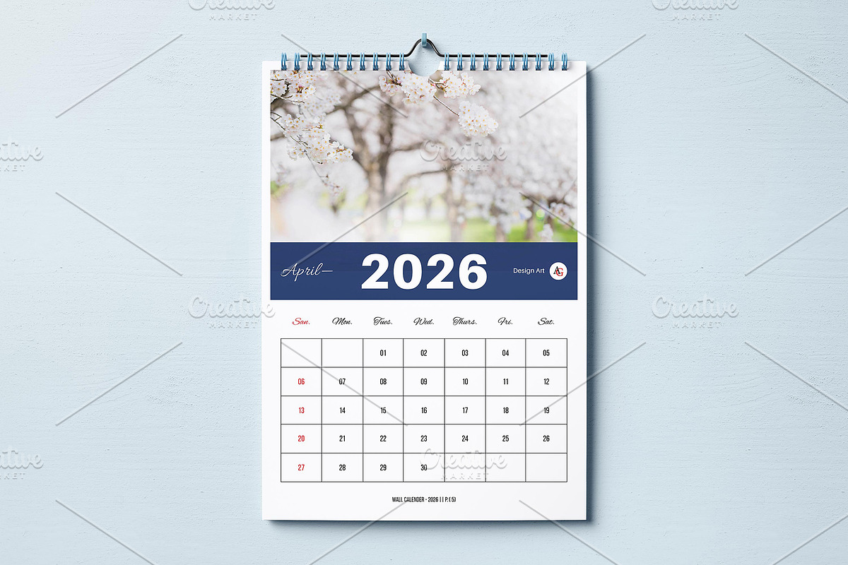 Digital Wall Calendar 26/27 Template, a Brochure Template by GoldenGrid Studio (Photo 5 of 16)