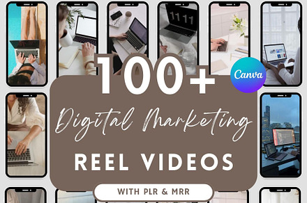 110+ Digital Marketing Reels Videos, a Social Media Template by Faceless Aesthetic Videos