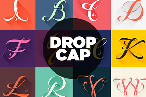 Script Drop Cap + Free Bonus