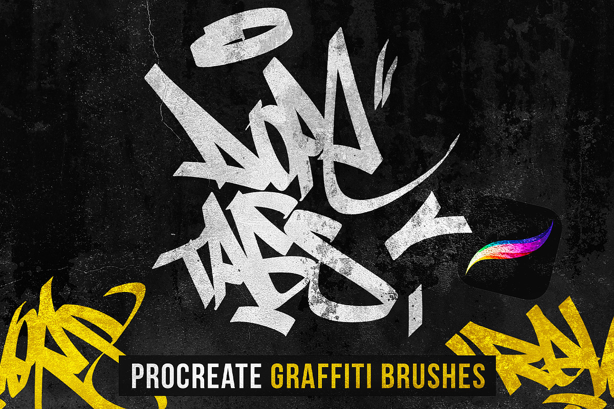Procreate graffiti brushes dope tags, a Brush Add-On by Endete & Mazak brushes (Photo 1 of 8)