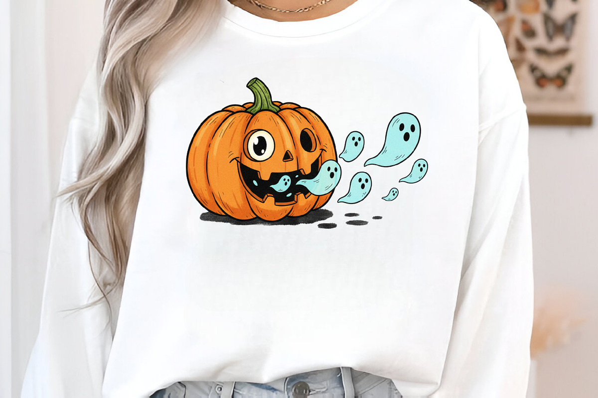 Halloween Pumpkin Png Cute Ghost, an Illustration by Craft Nest (Photo 3 of 6)