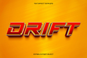Drift Text Effect, a Layer Style Add-On by dokudokunomi