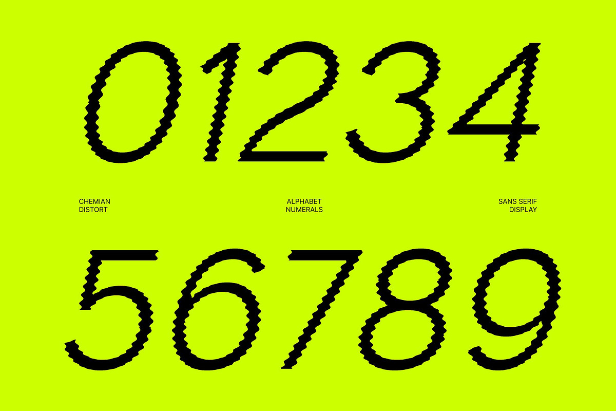 Chemian Distort, a Sans Serif Font by Craft Supply Co. (Photo 4 of 8)