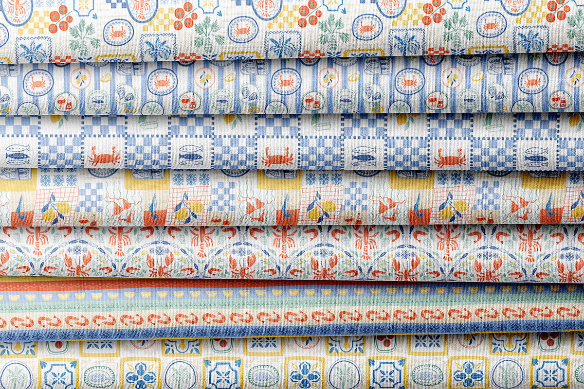 Italian Sea Vibes patterns, a Pattern Graphic by Tani Kuzminka (Photo 3 of 19)