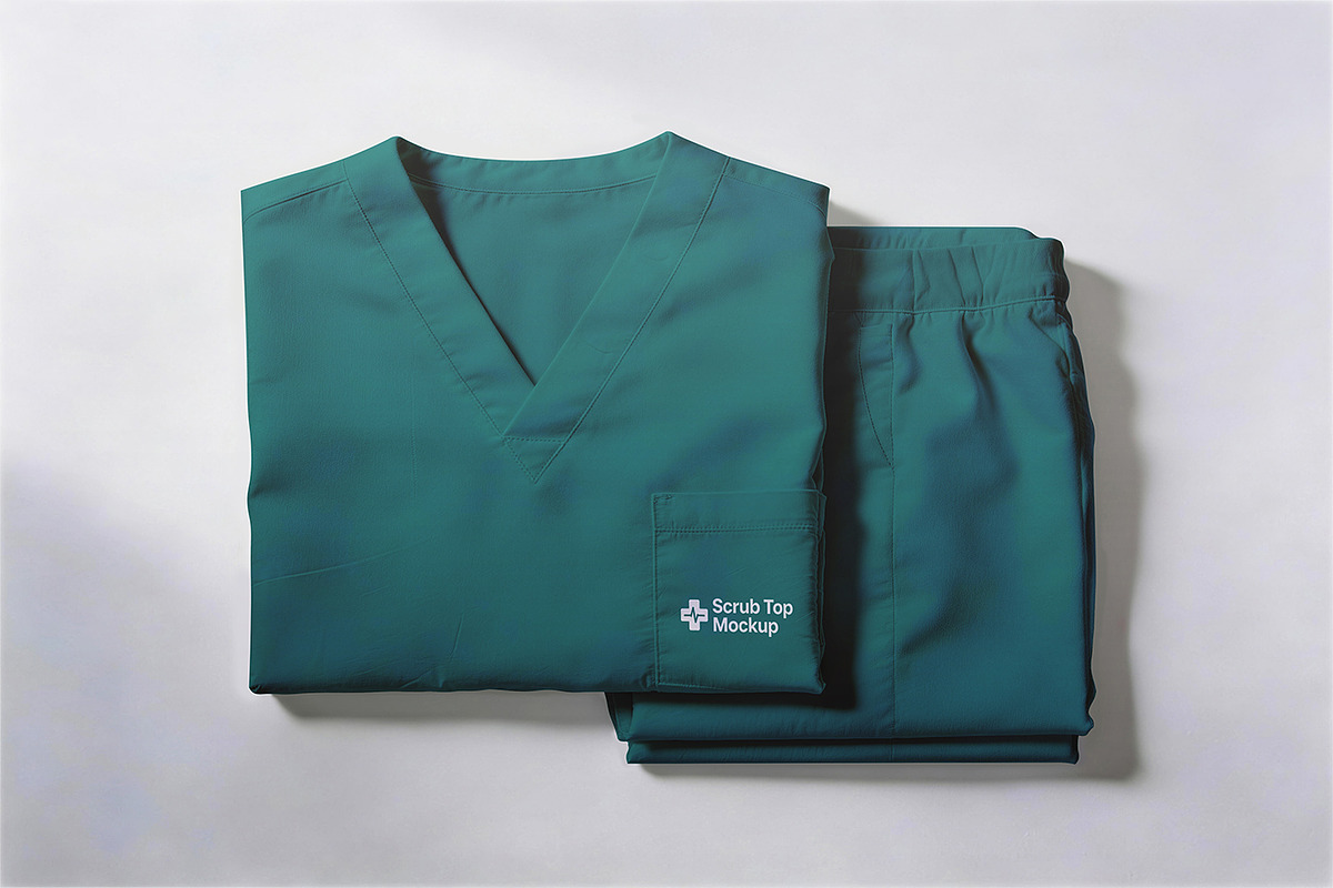 Medical Scrub Set Mockup, a Product Mockup by Pitchlook.Studio (Photo 4 of 4)