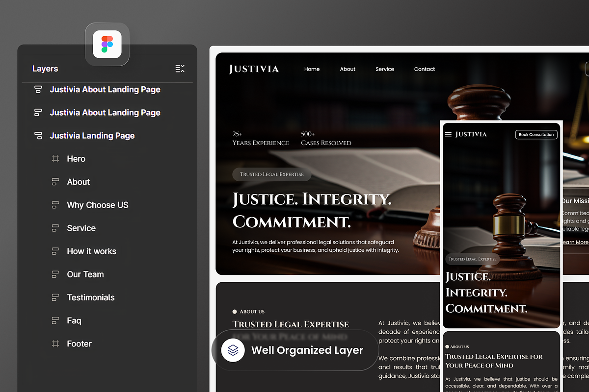 Law Firm Landing Page preview 2