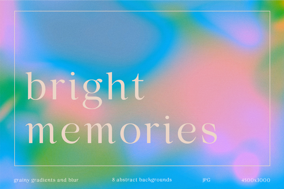 Bright memories - 8 Grainy gradients, a Texture Graphic by ghost friend's shop (Photo 1 of 5)