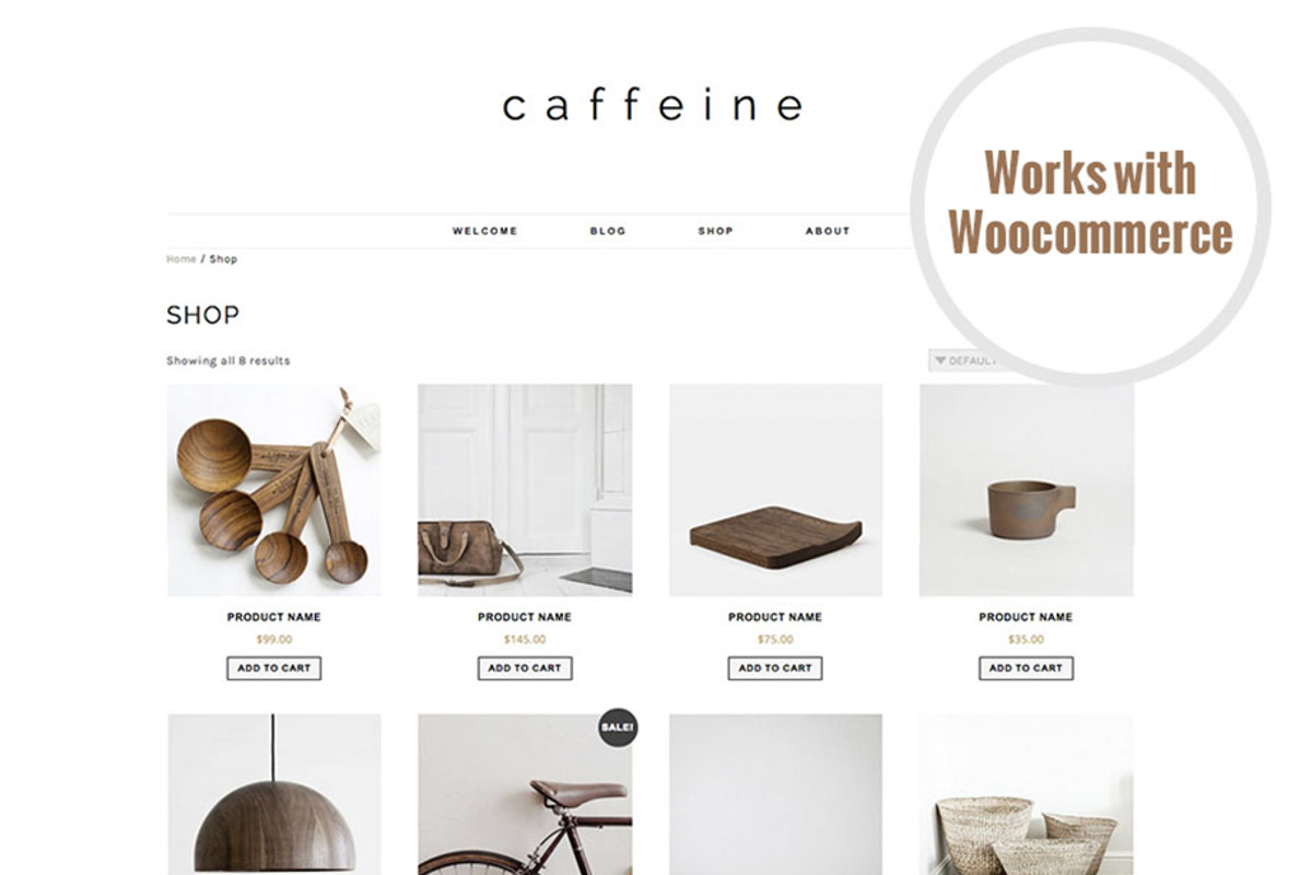 Woocommerce WP Theme - Caffeine, a WordPress Template by Light Morango (Photo 2 of 4)