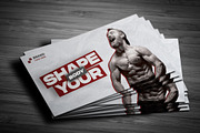 Sports Gym Business Card, a Business Card Template by Saman Osama (Thumbnail 2 of 4)