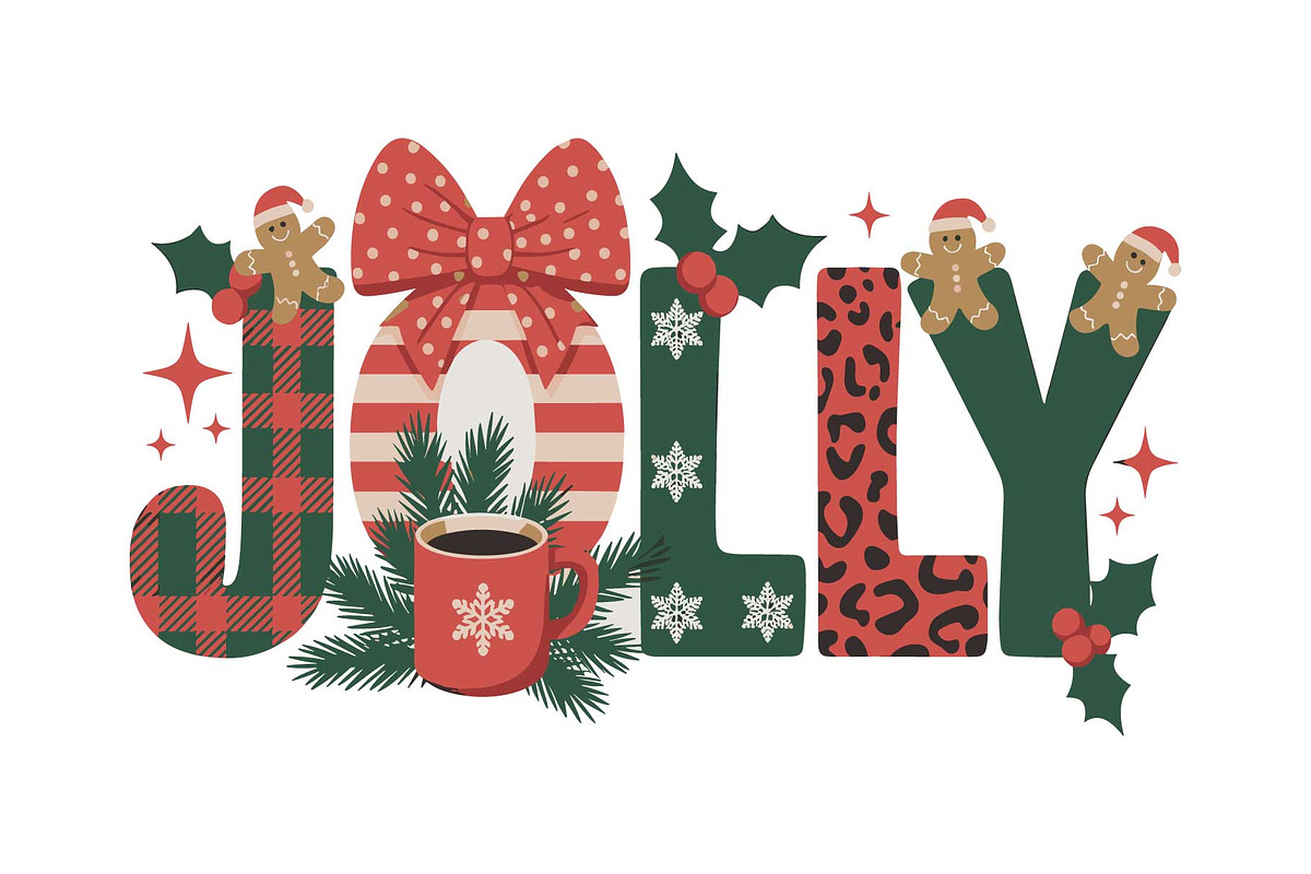 Holly Christmas Quote Decor SVG, an Object Graphic by yasushie (Photo 5 of 16)