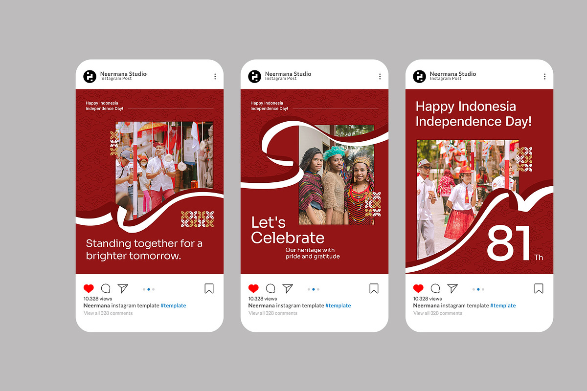 Indonesia Independence Day Instagram, a Social Media Template by Neermana (Photo 4 of 4)
