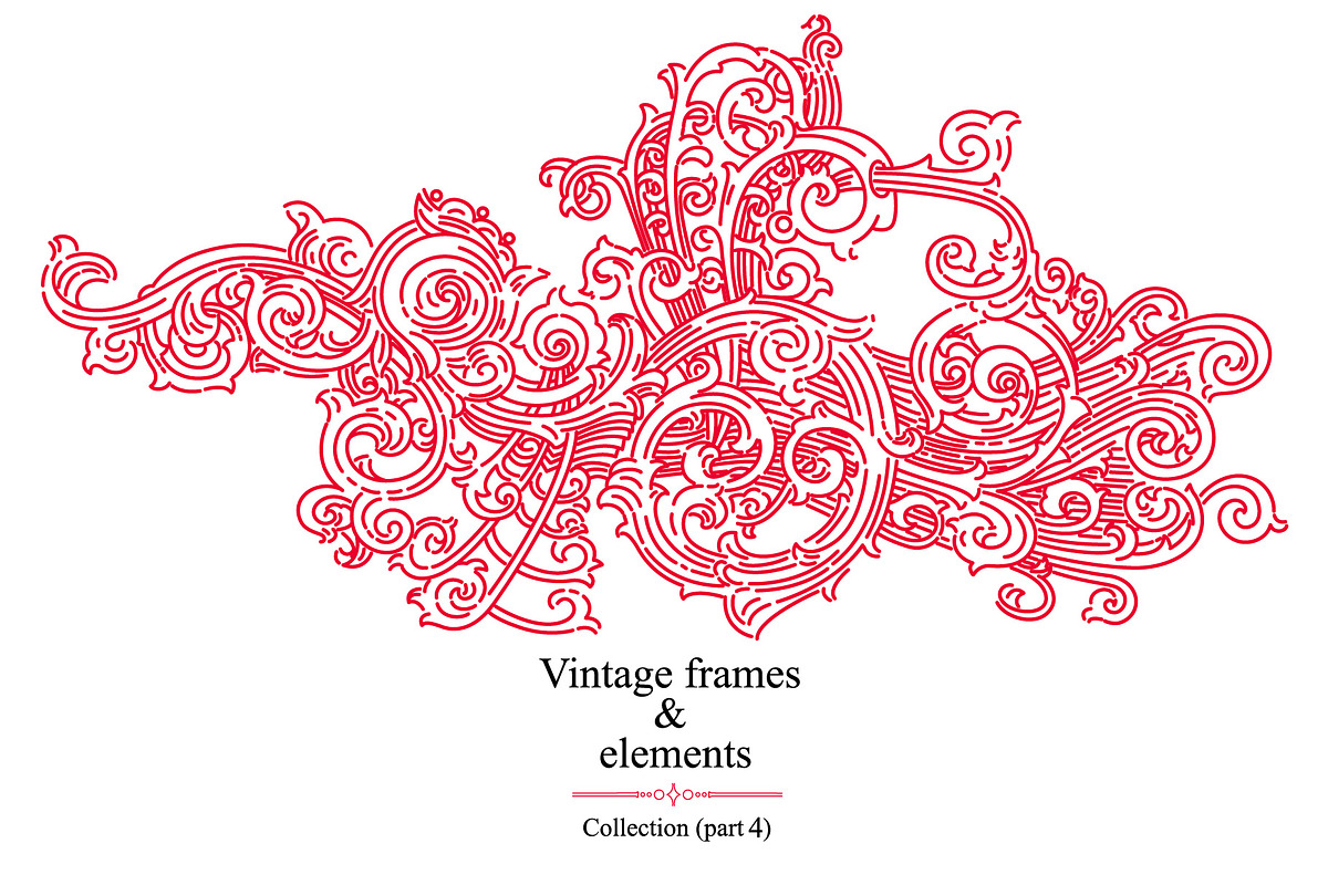 Vintage frames and elements, a Pattern Graphic by ZotovShop (Photo 4 of 6)