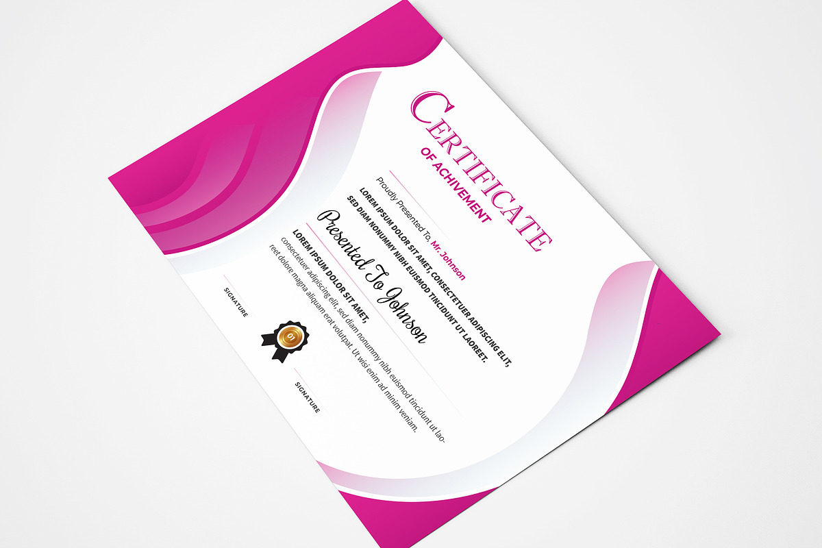 Abstract Certificate Design, a Stationery Template by ZAAS (Photo 5 of 5)