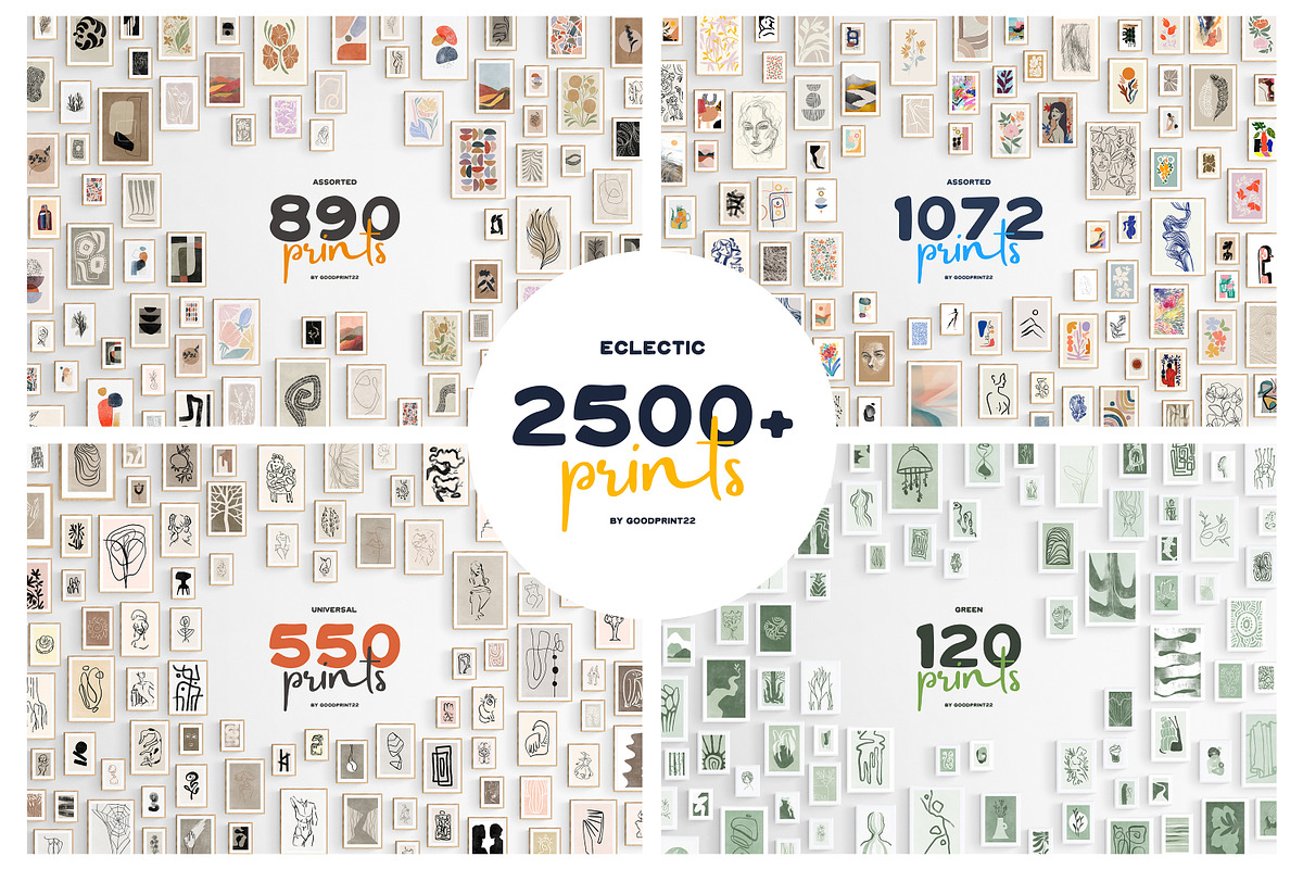 2500+ Eclectic Prints, a Decorative Illustration by GoodPrint22 (Photo 1 of 10)