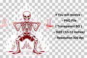 Skeleton Deadlift PNG, Gym PNG, a Graphic by Clipart Bloom (Thumbnail 2 of 2)