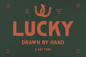 Lucky, a Sans Serif Font by Komet & Flicker
