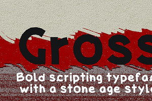 Gross, a bold script font