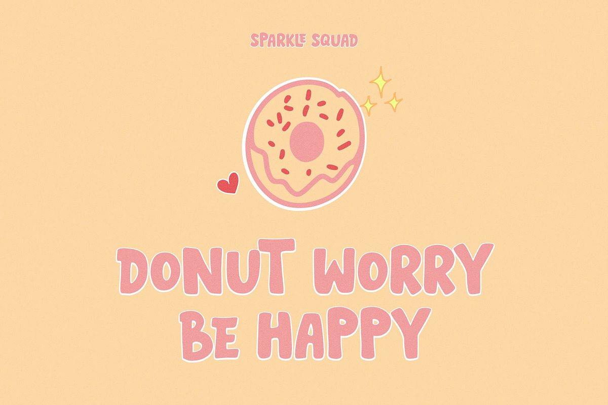 Sparkle Squad | Hand Drawn Font, a Handwritten Font by Denustudios (Photo 2 of 15)