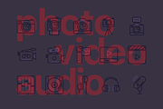 49 Multimedia Line Icons, an Outline Icon by Petr Knoll (Thumbnail 2 of 4)