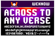 Across to any verse font, a Font by weknow (Thumbnail 1 of 5)