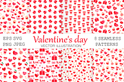 Valentine's pattern. Hearts pattern, a Pattern Graphic by IrinaShishkova (Thumbnail 1 of 6)