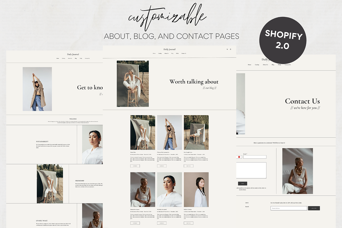 Minimal Shopify Theme | Journal, a Templates & Theme by Easy Website Themes (Photo 3 of 7)