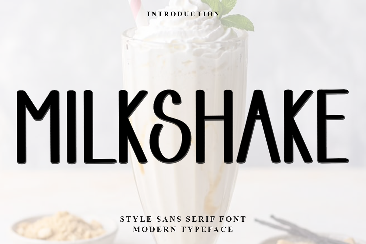 Milkshake, a Script Font by InermediaSTUDIO (Photo 1 of 6)