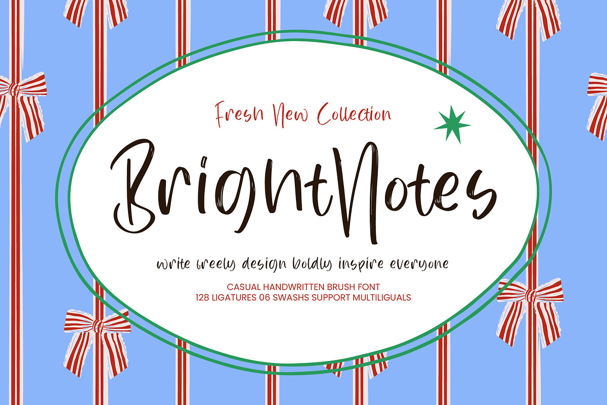 Bright Notes Casual Handwritten, a Script Font by stylishtype.co (Photo 1 of 10)