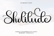 Sholitude, a Handwritten Font by InermediaSTUDIO (Thumbnail 1 of 7)