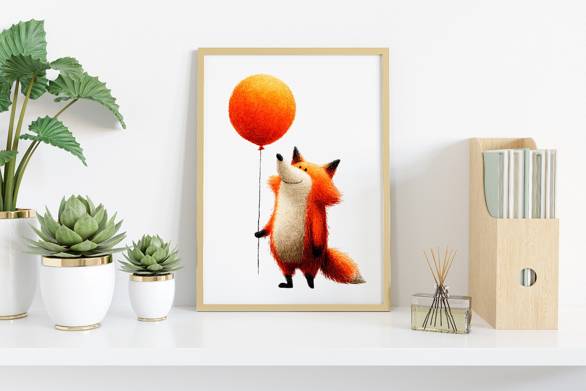Watercolor Quirky Fox Clipart Bundle, an Illustration by Canvas Craft (Photo 6 of 8)