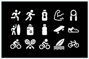 Sports Fitness Icons Logo, a Solid Icon by Vectorium Studio (Thumbnail 6 of 16)