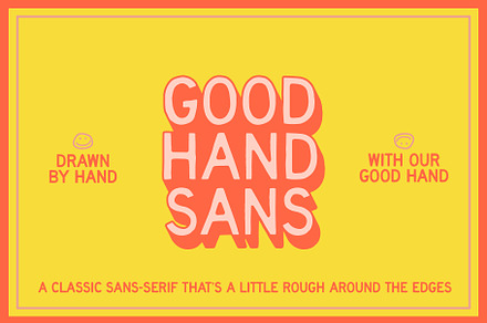 Good Hand Sans, a Sans Serif Font by calorcreative