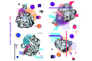 Gradient abstract & geometric set., a Pattern Graphic by lisa_kalev (Thumbnail 10 of 12)