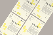 Yellow Minimal Letterhead, a Stationery Template by Neermana (Thumbnail 4 of 4)