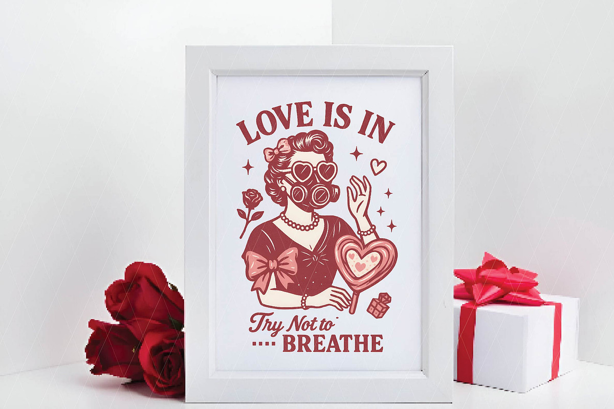 Funny Anti Valentine's Day Woman, an Illustration by DreamPrint404 (Photo 2 of 7)