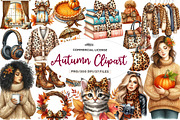 Autumn Clipart Collection, an Illustration by CreationArt (Thumbnail 1 of 5)
