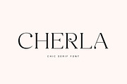 Cherla – Chic Serif Font, a Serif Font by Prioritype Co (Thumbnail 1 of 11)