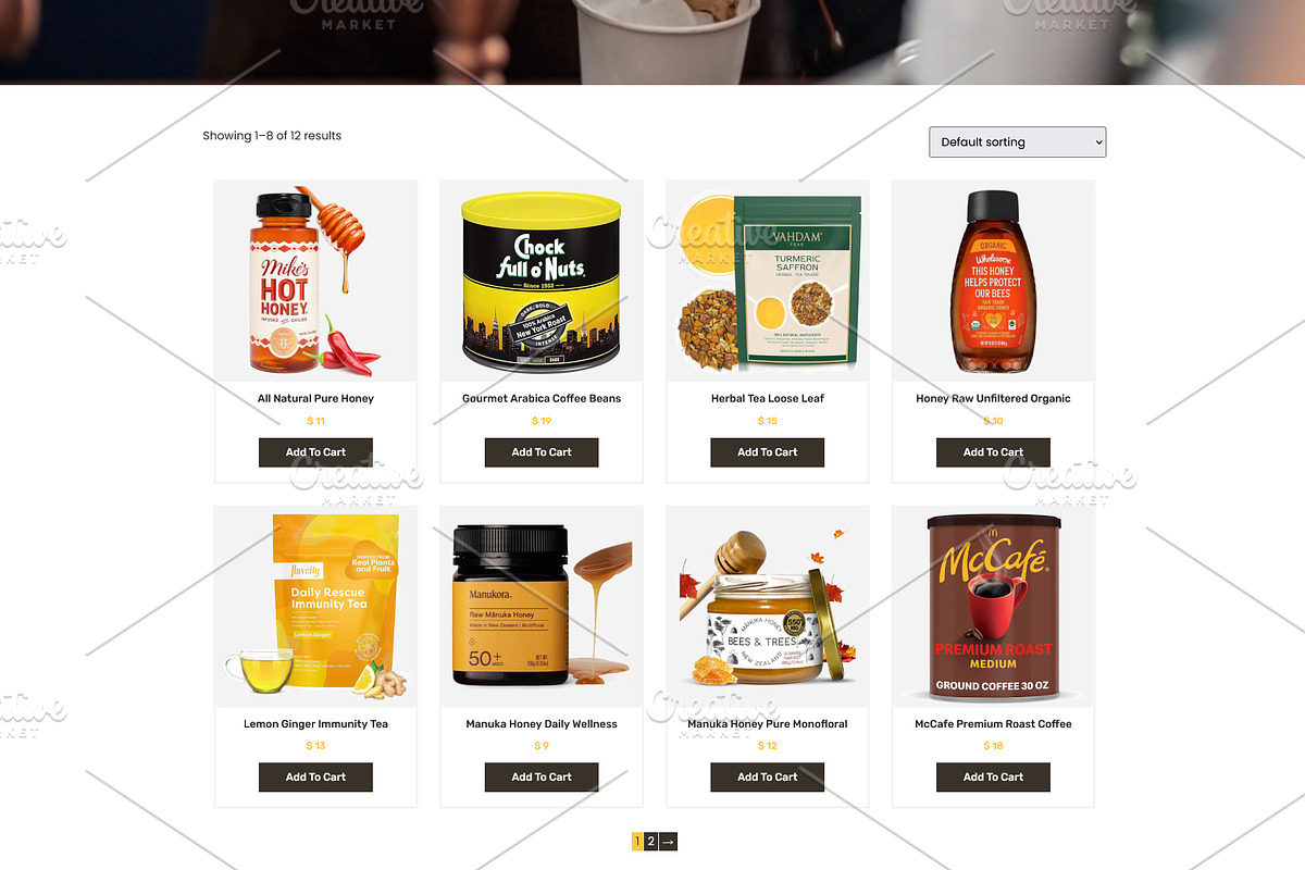 Honey, Herbal Tea & Coffee Store, a WordPress Template by HasnainDEV (Photo 3 of 5)
