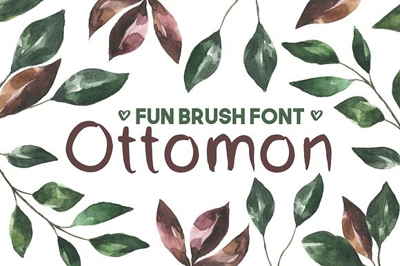 Ottomon Sans Serif Brush Font preview 7