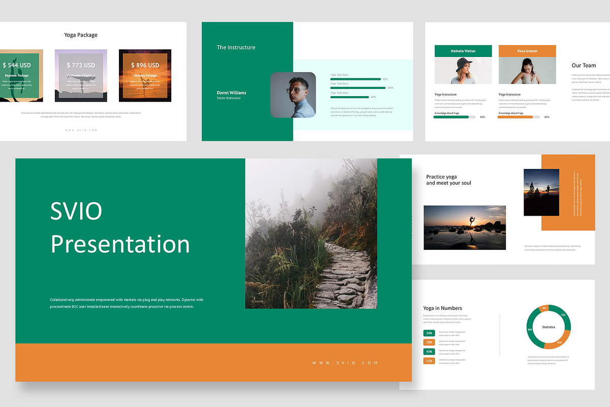 Svio : Mindful Living Google Slides, a Presentation Template by Punkl Camp (Photo 1 of 16)