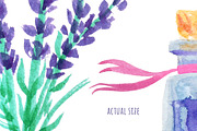 Watercolor Lavender Flowers, an Illustration by KatPush (Thumbnail 2 of 2)